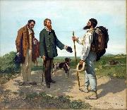 Gustave Courbet La rencontre oil painting reproduction